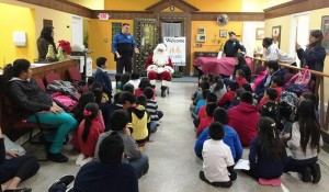 The Norristown Police Department made sure that Santa Claus put in an appearance.