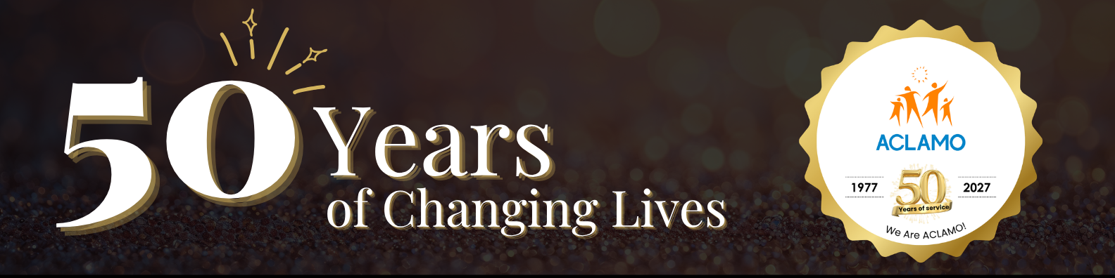 2026 EOY campaign - 50 years changing lives - email banners